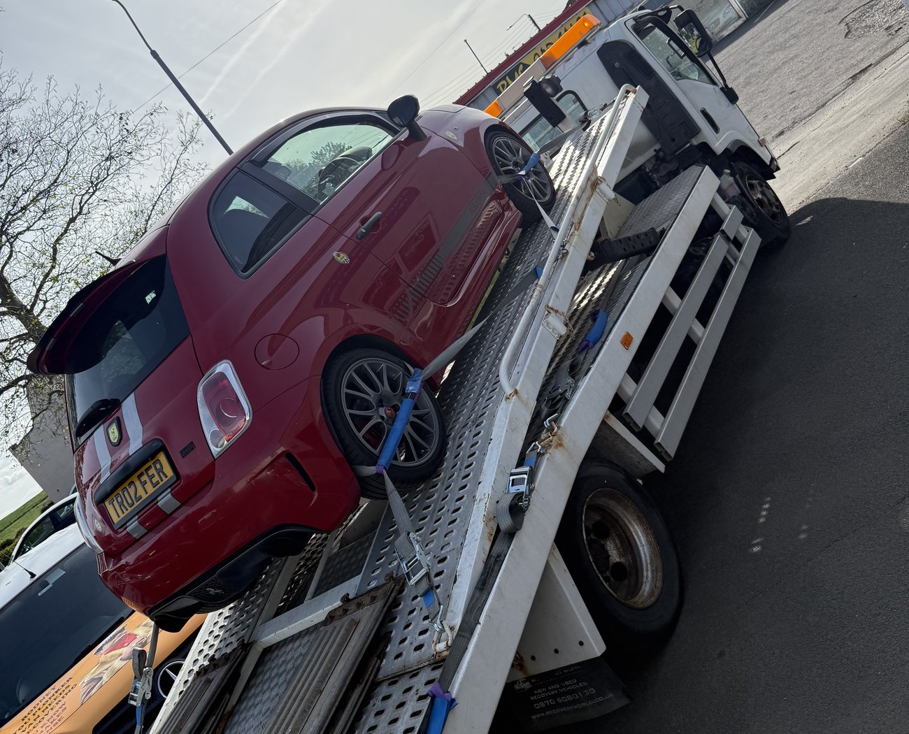 Car On Back Of Van